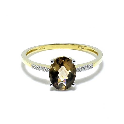 Luxusný diamantový prsteň so Záhnedou