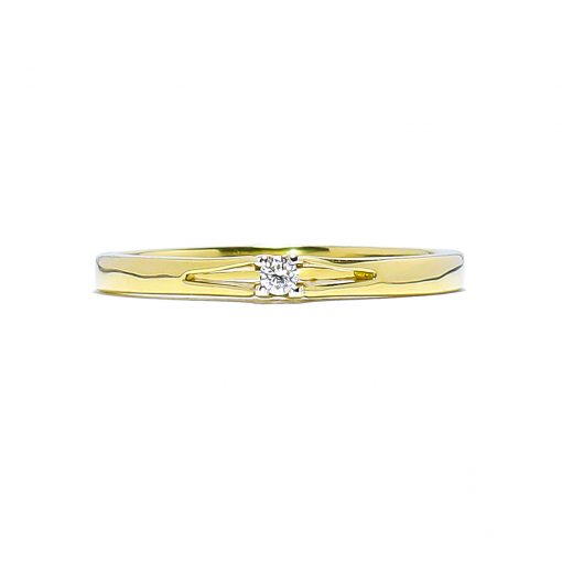 Romantický prsteň s diamantom
