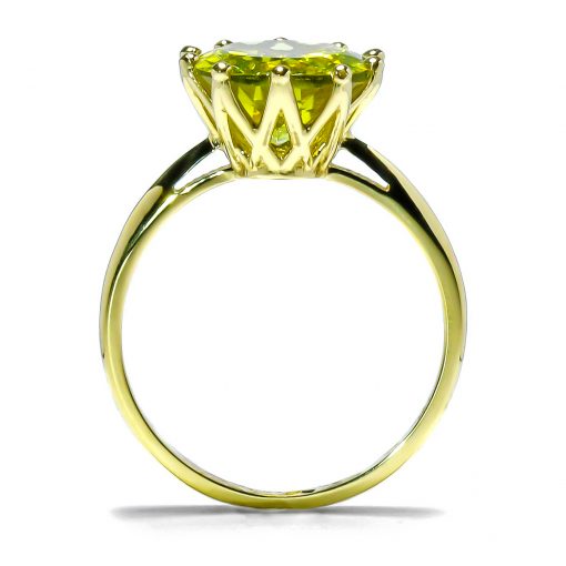 Zlatý prsteň s prírodným Citrínom