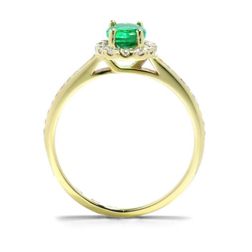 Diamantový prstienok s nádherným Smaragdom