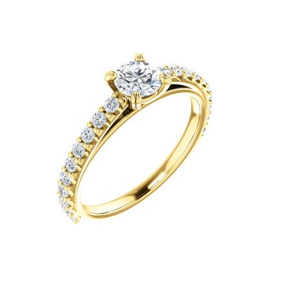Zaujímavý diamantový prsteň