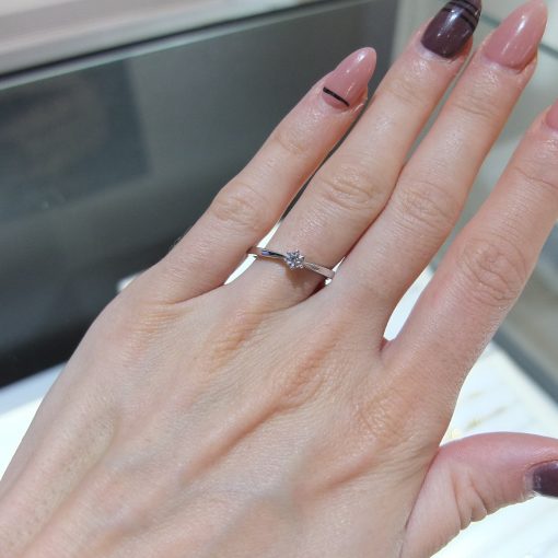 Očarujúci diamantový prsteň